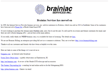 Tablet Screenshot of brainiac.com